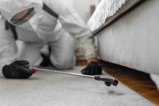 Professional Pest Control technician working in Cedar Grove, WI